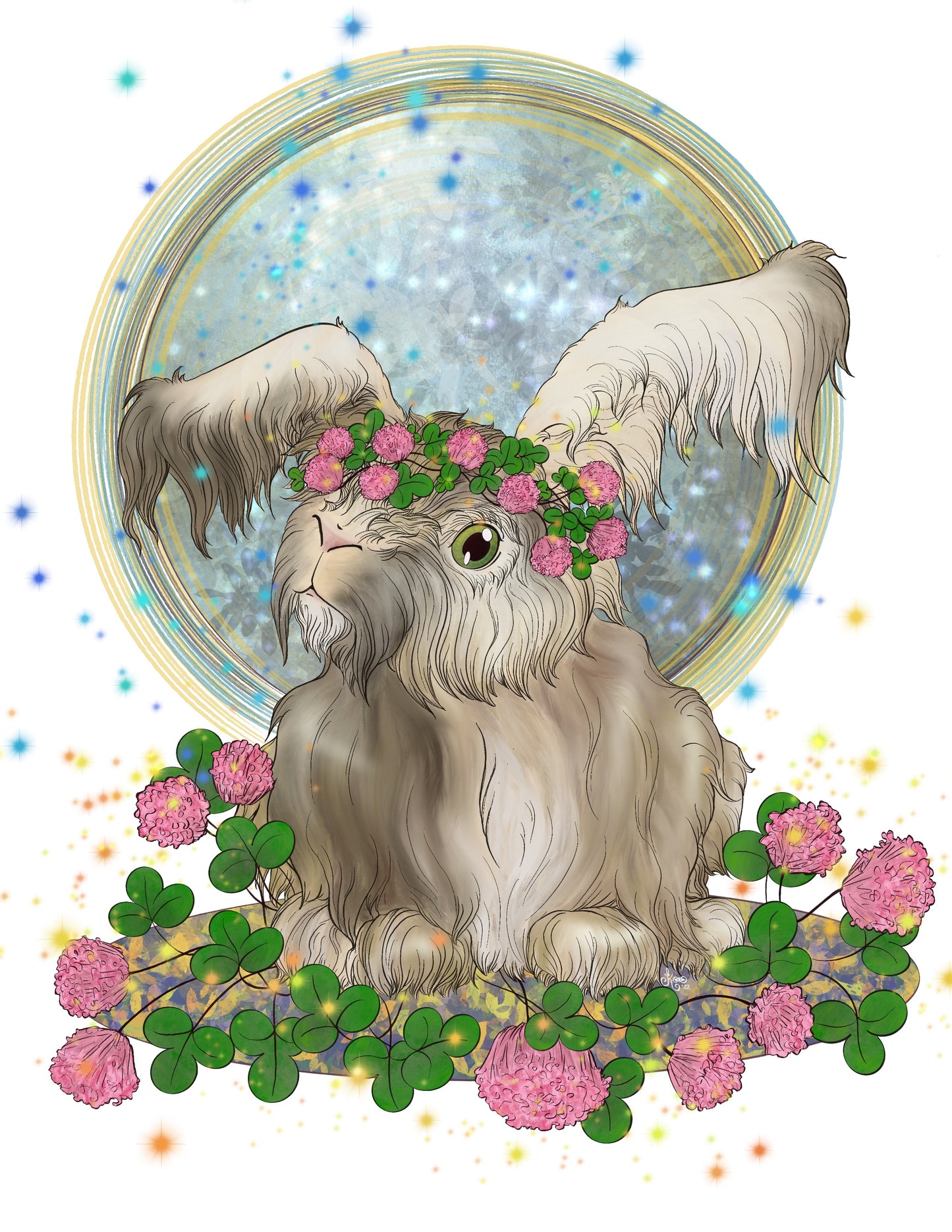 Prints - Clover, Queen of Buns