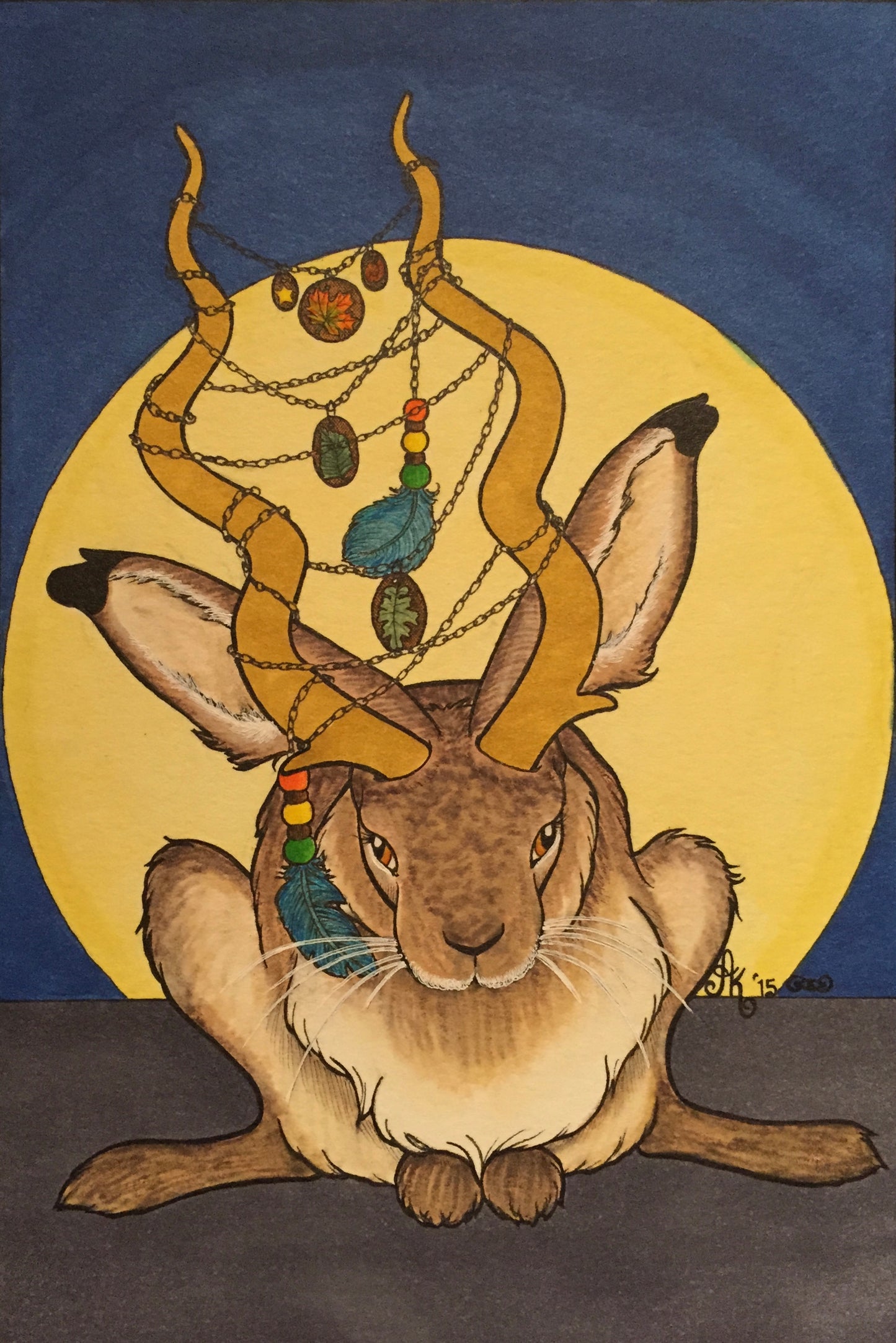 Prints - Jackalope Moon